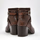 Bota Vaquera Adriano Borzani Mujer 99 Cafe Tacon 7 Cm