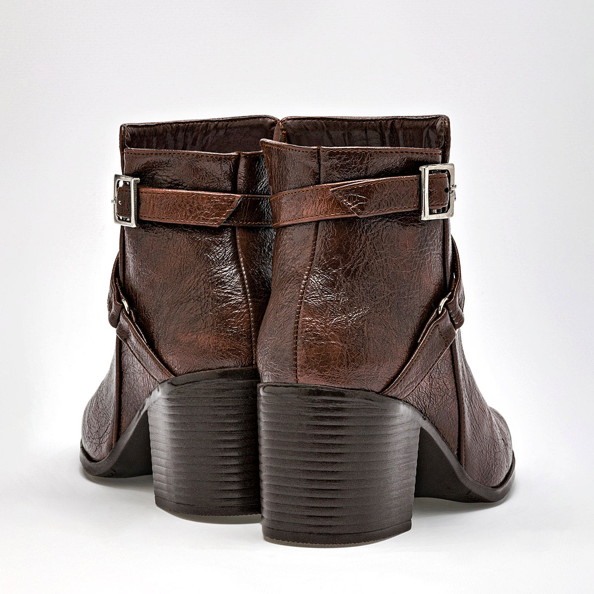 Bota Vaquera Adriano Borzani Mujer 99 Cafe Tacon 7 Cm