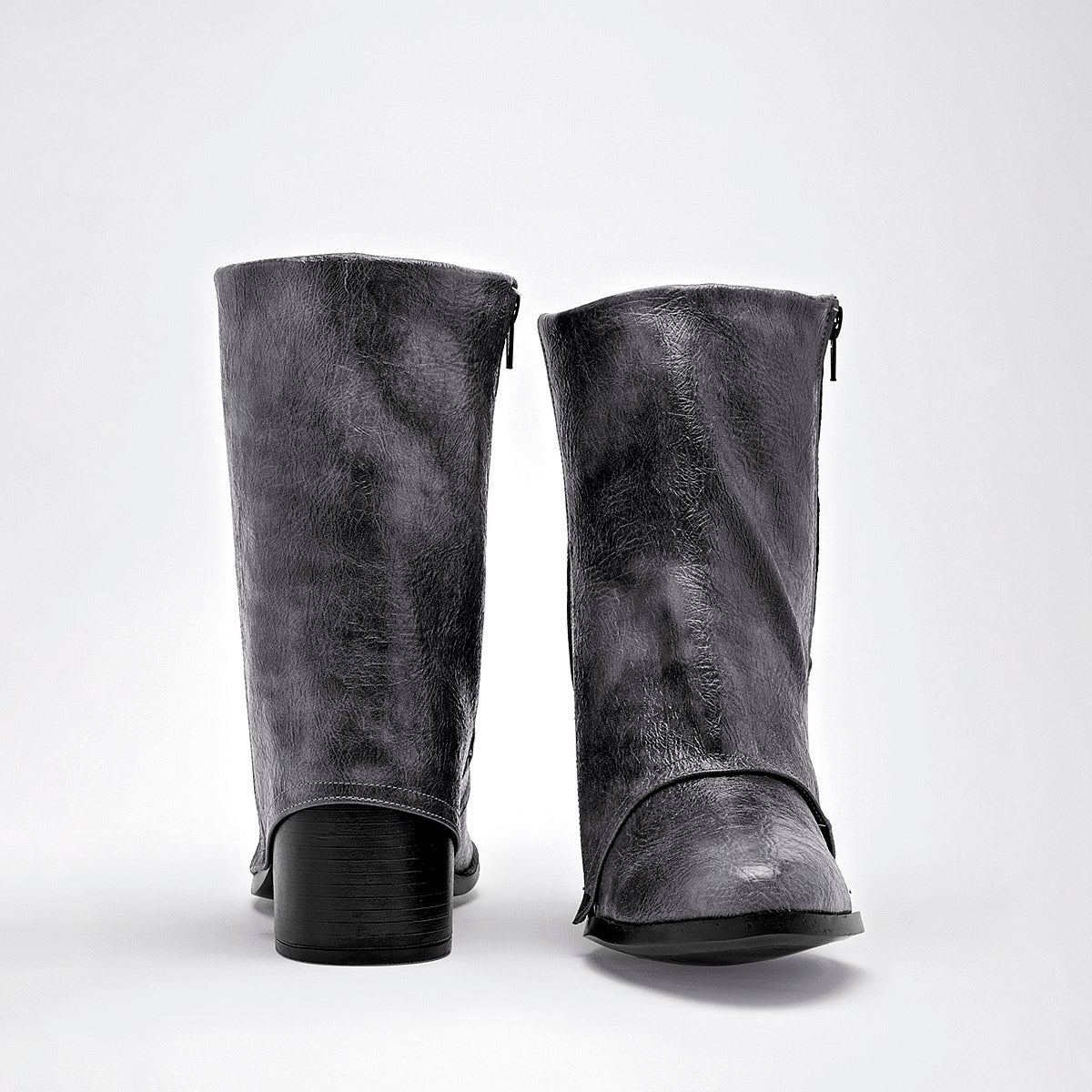 Bota Vaquera Been Class Mujer 19644 Gris Tacon 6 Cm
