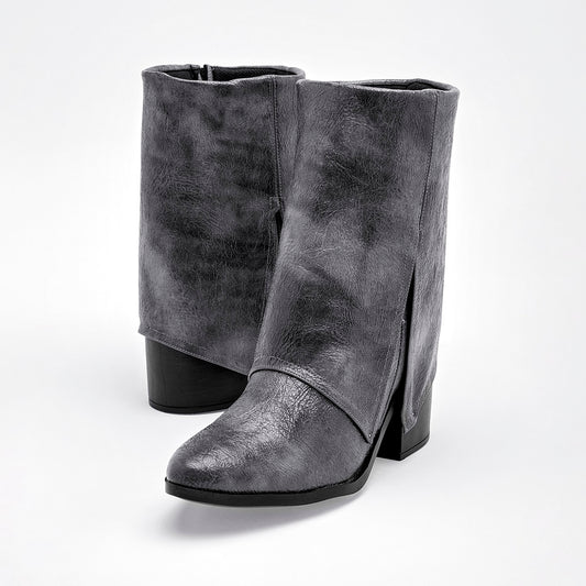      Bota Vaquera Been Class Mujer 19644 Gris Tacon 6 Cm