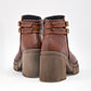 Botin Casual Mujer Calzado Pasion 420 Cafe Tacon 7 Cm