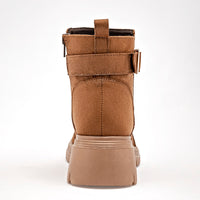 Botin Casual Green Love Mujer 95290 Camel Plataforma 5 Cm