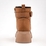 Botin Casual Green Love Mujer 95290 Camel Plataforma 5 Cm