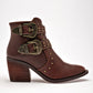 Bota Casual Lady One Mujer Ca5115 Cafe Tacon 7 Cm Tubo 10 Cm