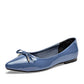 Flats Casuales Charol Lady One Mujer Nw2671 Azul