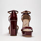 Zapatilla Casual Lady Paulina Mujer 17346 Vino Tacon 12 Cm