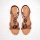 Sandalia Casual Moramora Mujer Selma Cafe Plataforma 7 Cm