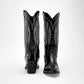 Bota Vaquera Moramora Para Mujer 1108003 Negro Tacon6 Tubo28
