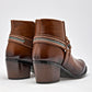 Bota Rumores Mujer 9740 Cafe Tacon 6 Cm Tubo 11 Cm