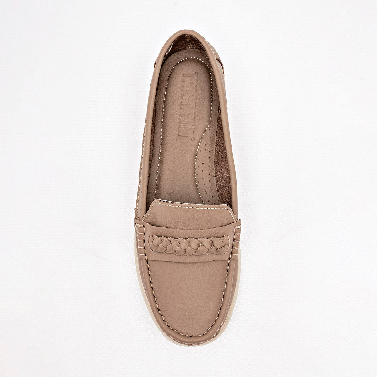 Zapato Confort Piel Tristanni Shoes Mujer 18009 Beige