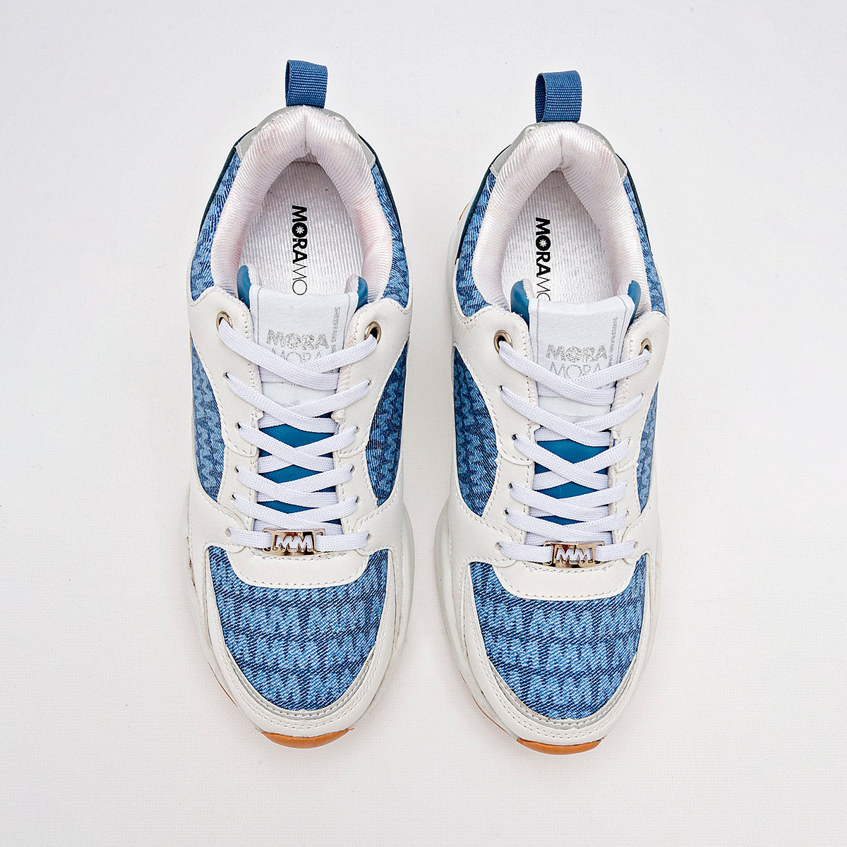 TENIS URBANO MUJER MORAMORA PAOLA BLANCO AZUL