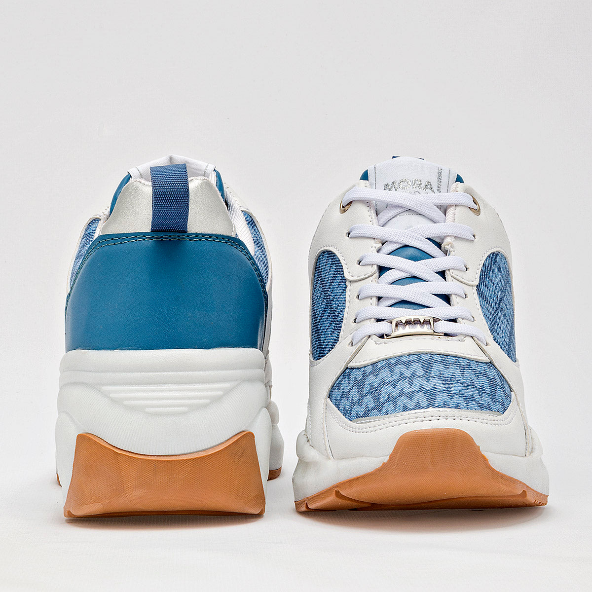 TENIS URBANO MUJER MORAMORA PAOLA BLANCO AZUL