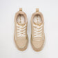 TENIS URBANO MUJER CLASBEN ZIA BEIGE ORO