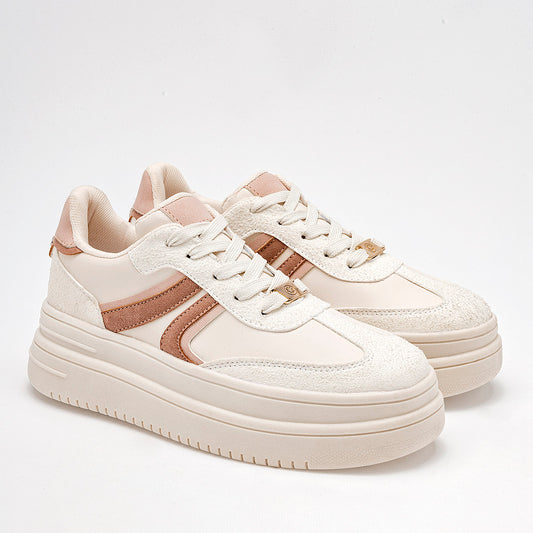 TENIS URBANO MUJER MORAMORA MADDIE LATTE ROSA