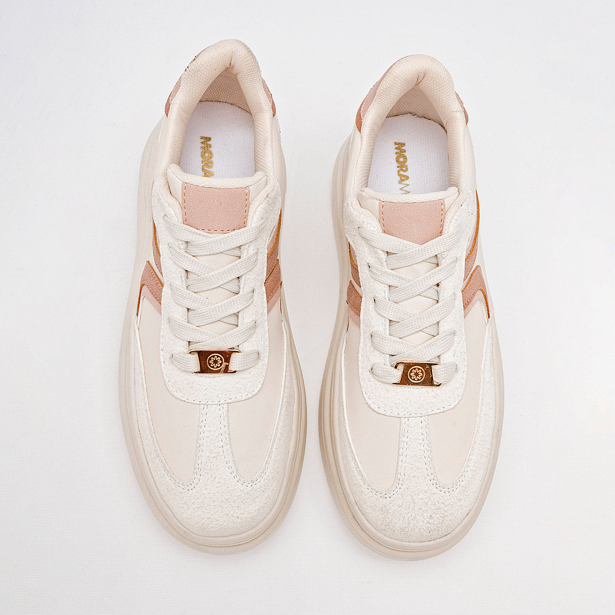 TENIS URBANO MUJER MORAMORA MADDIE LATTE ROSA