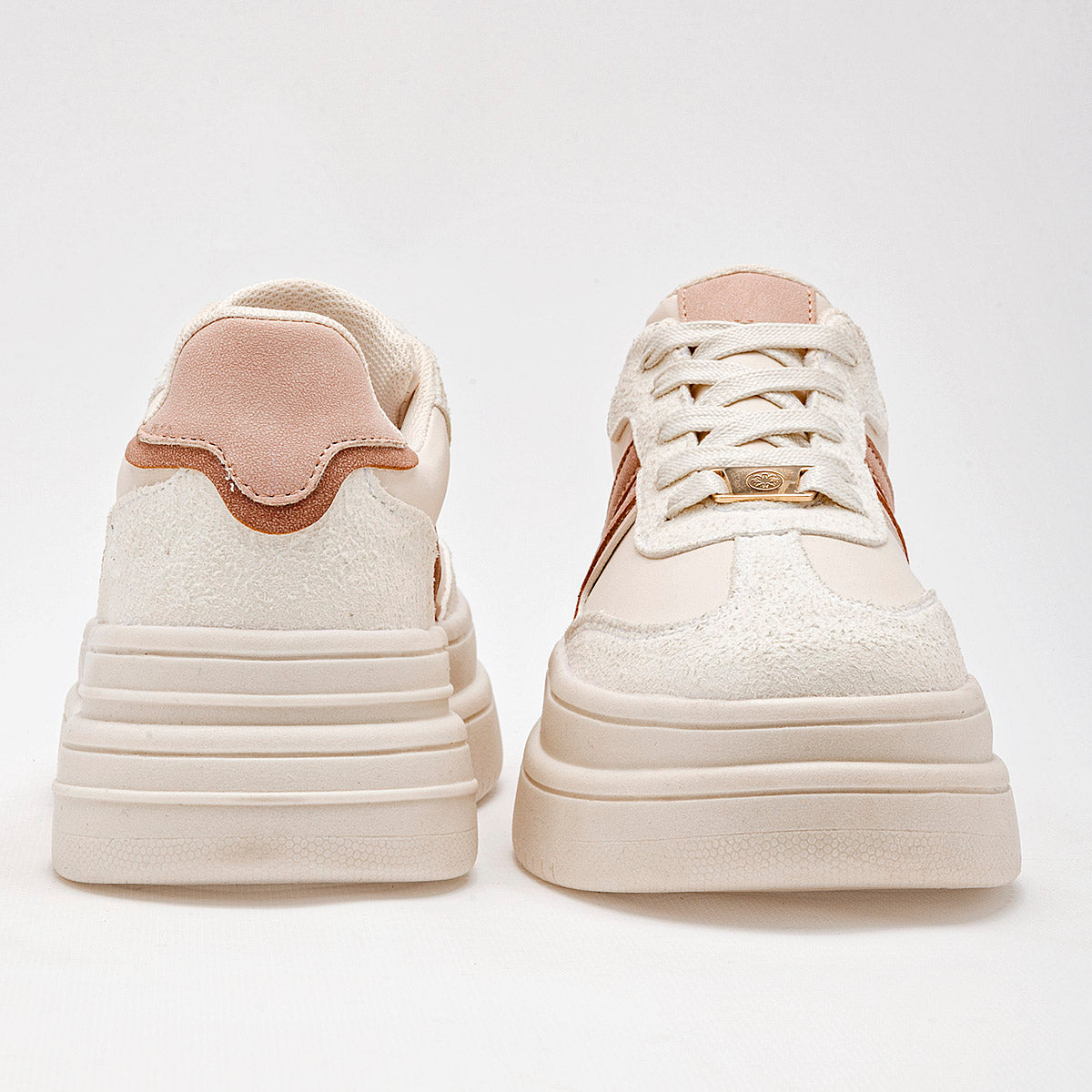 TENIS URBANO MUJER MORAMORA MADDIE LATTE ROSA