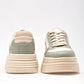 TENIS URBANO MUJER MORAMORA NIEVES BLANCO VERDE