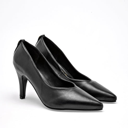 Zapatilla Casual Moramora Mujer Rania Negro Tacon 9 Cm