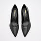 Zapatilla Casual Moramora Mujer Rania Negro Tacon 9 Cm