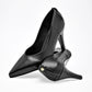 Zapatilla Casual Moramora Mujer Rania Negro Tacon 9 Cm