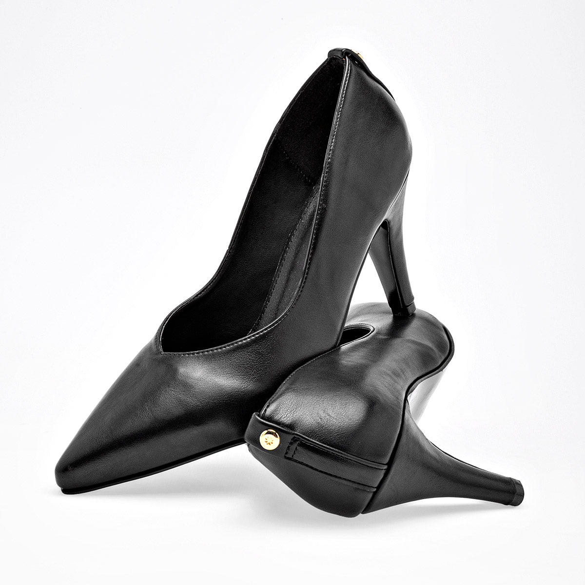 Zapatilla Casual Moramora Mujer Rania Negro Tacon 9 Cm