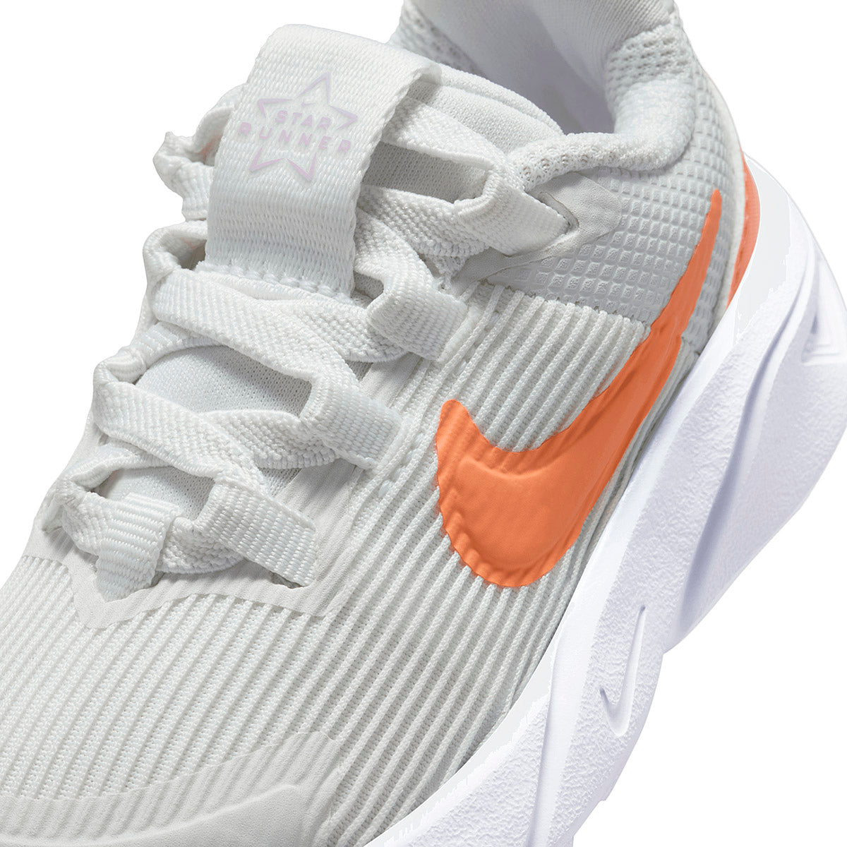 TENIS NIÑO URBANO NIKE  Star Runner 4 NN (TD) BLANCO NARANJA