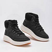      Botin Casual Been Class Mujer 18745 Negro Plataforma 4 Cm