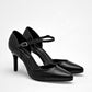 Zapatilla Casual Moramora Mujer Lilith Negro Tacon 8 Cm