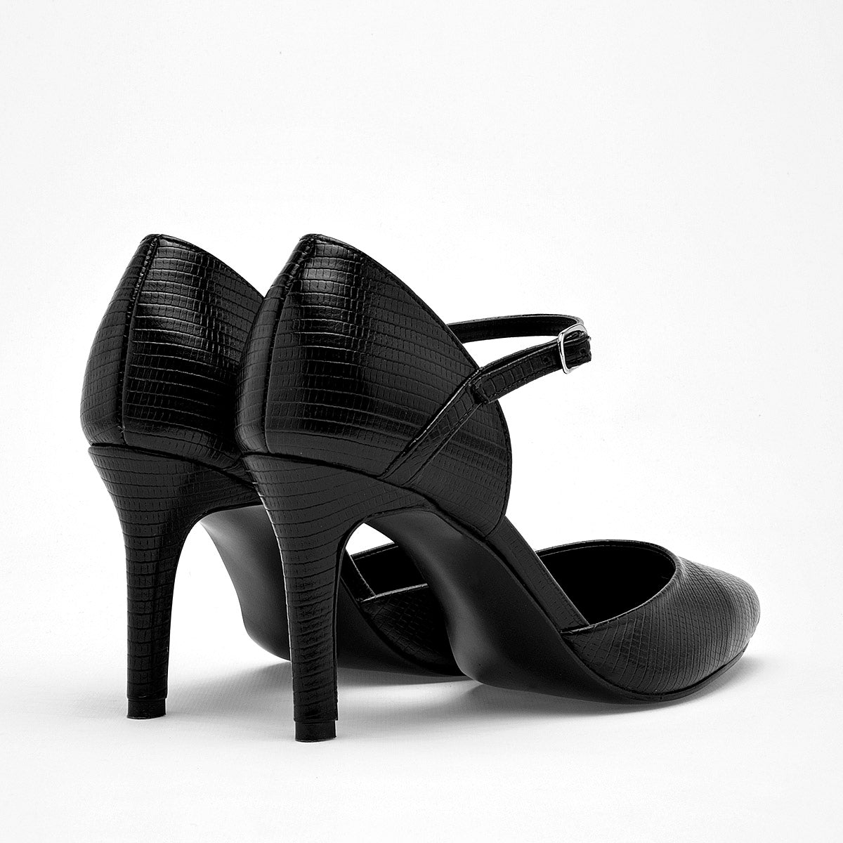 Zapatilla Casual Moramora Mujer Lilith Negro Tacon 8 Cm