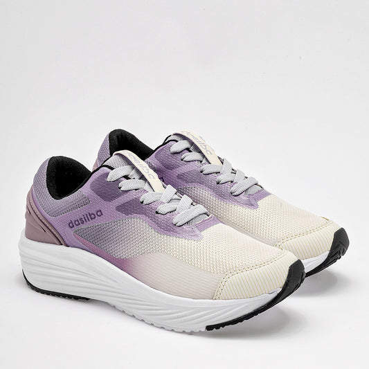 TENIS URBANO MUJER DASILBA 832 LILA BEIGE
