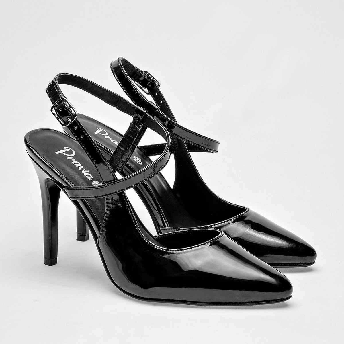 ZAPATILLA MUJER PRAVIA 3050 NEGRO CHAROL