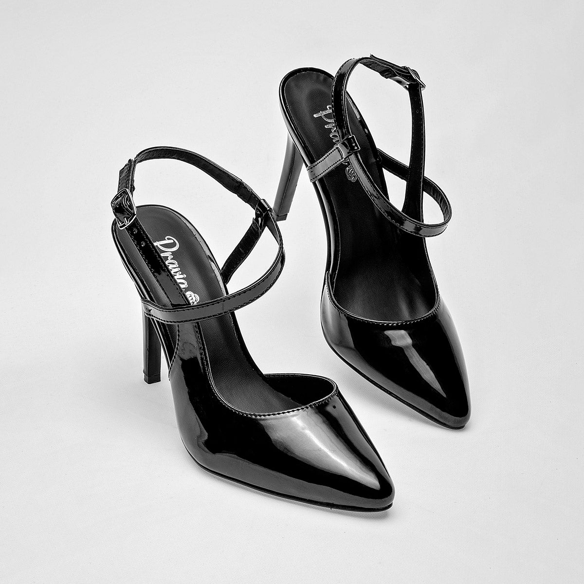 ZAPATILLA MUJER PRAVIA 3050 NEGRO CHAROL