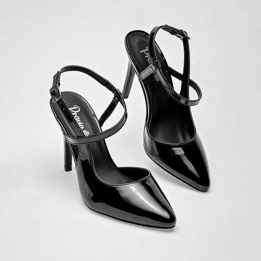 ZAPATILLA MUJER PRAVIA 3050 NEGRO CHAROL