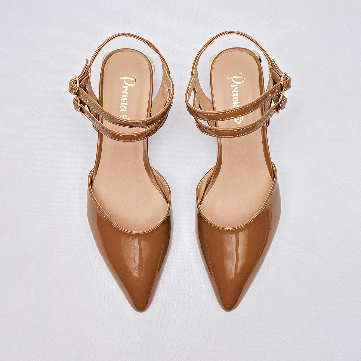 ZAPATO CASUAL MUJER PRAVIA 3064 CAMEL CHAROL