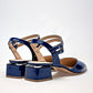 Flats Casual Charol Pravia Mujer 3064 Marino Tacon 4 Cm