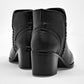 Botin Casual Moramora Mujer Ariadna Negro Tacon 6 Cm