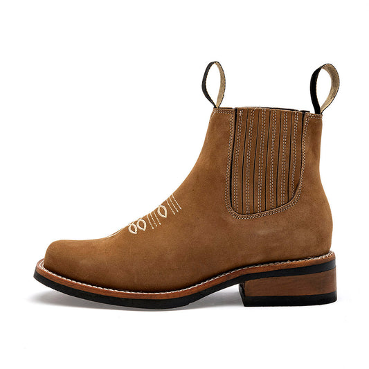 Bota Vaquera Piel Taguesi Niño 2010 Camel