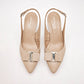 Zapatilla Casual Lady Paulina Mujer 23718 Beige Tacon 7 Cm