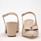 Zapatilla Casual Lady Paulina Mujer 23718 Beige Tacon 7 Cm