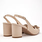 Zapatilla Casual Lady Paulina Mujer 23718 Beige Tacon 7 Cm