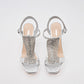 Zapatilla Casual Moramora Mujer Yara Plata Tacon 11 Cm