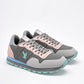 TENIS URBANO MUJER AMERICAN FIRE 7134 GRIS ROSA VERDE