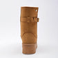 Bota Casual Moramora Mujer Clara Camel Plataforma 5 Cm