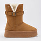 Bota Casual Moramora Mujer Clara Camel Plataforma 5 Cm