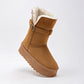      Bota Casual Moramora Mujer Clara Camel Plataforma 5 Cm