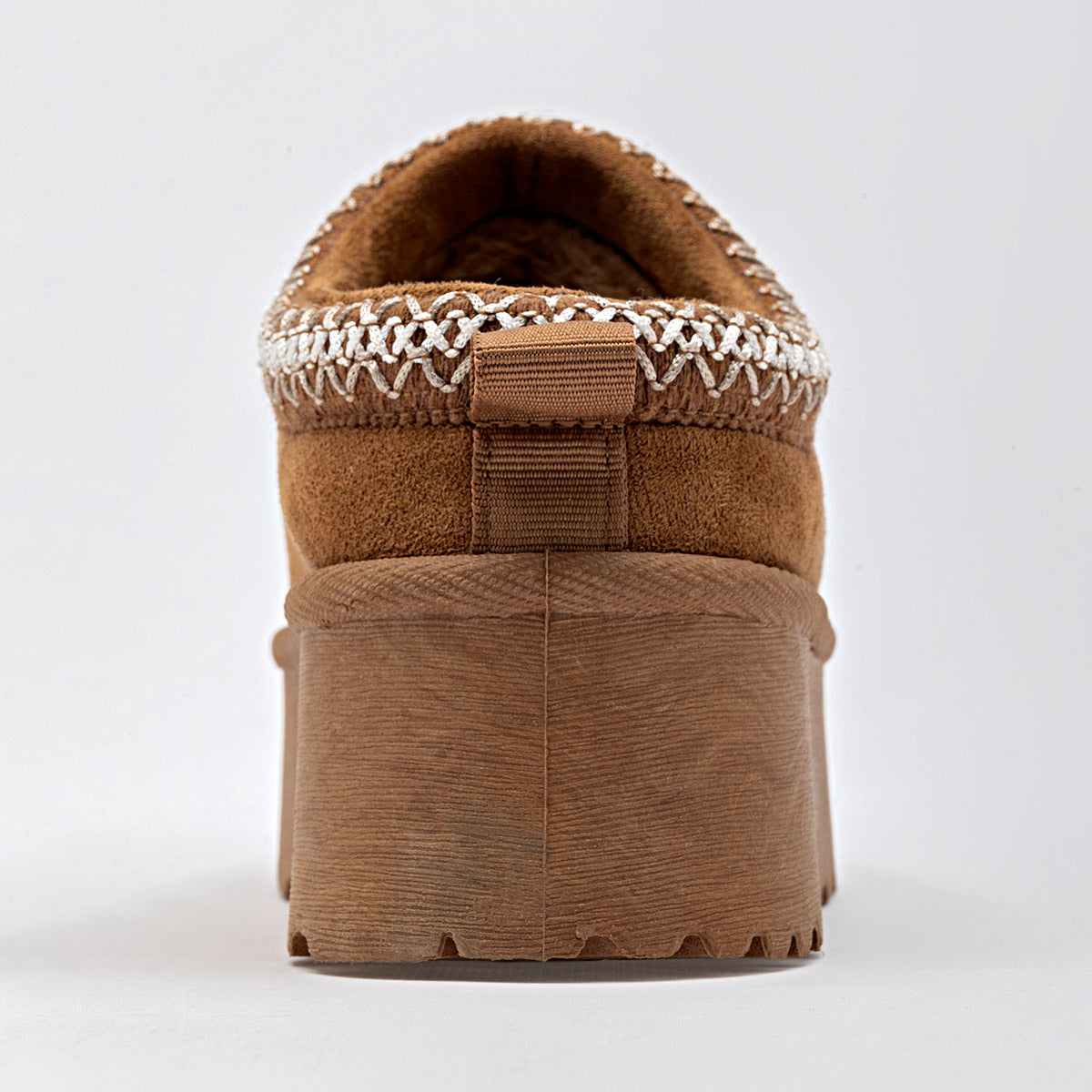 Botin Casual Moramora Mujer Daisy Camel Plataforma 5 Cm