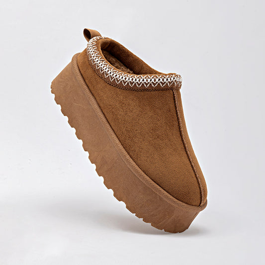      Botin Casual Moramora Mujer Daisy Camel Plataforma 5 Cm