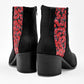 Botin Casual Mora Tierra Mujer Zoey Negro Tacon 6 Cm