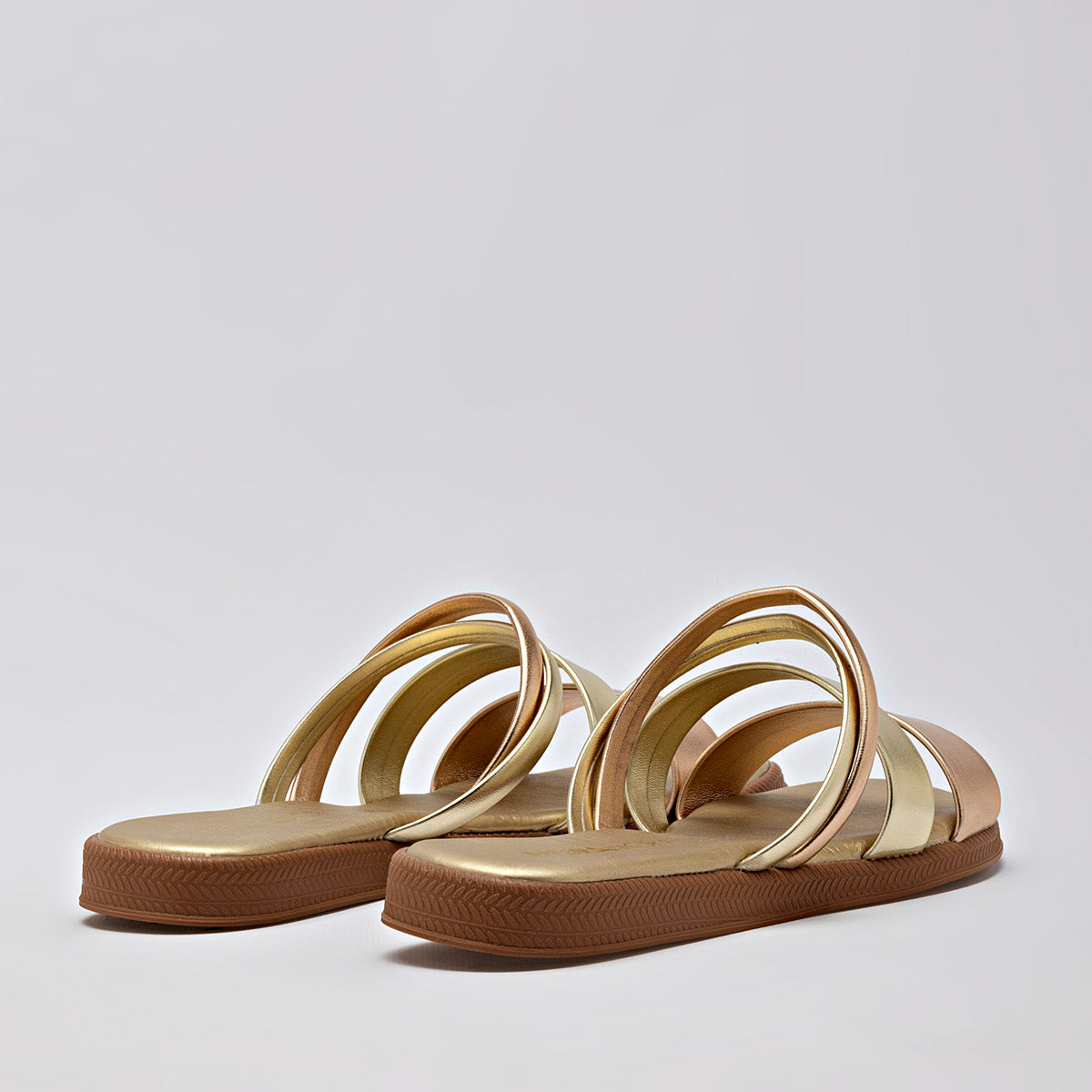 Sandalia Abieta Moramora Mujer Daria Oro Rosa