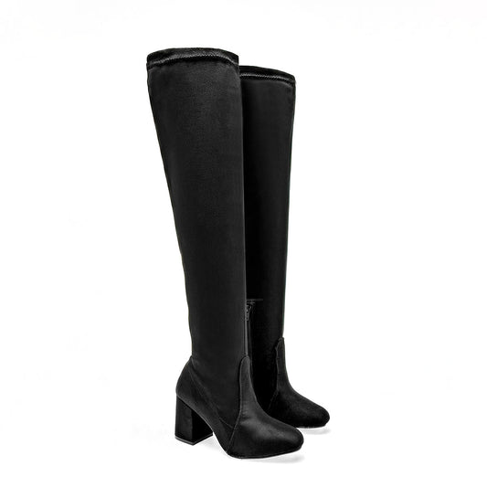 Bota Larga Moramora Para Mujer 143042121 Negro Tucon 8CM Tubo 56 CM